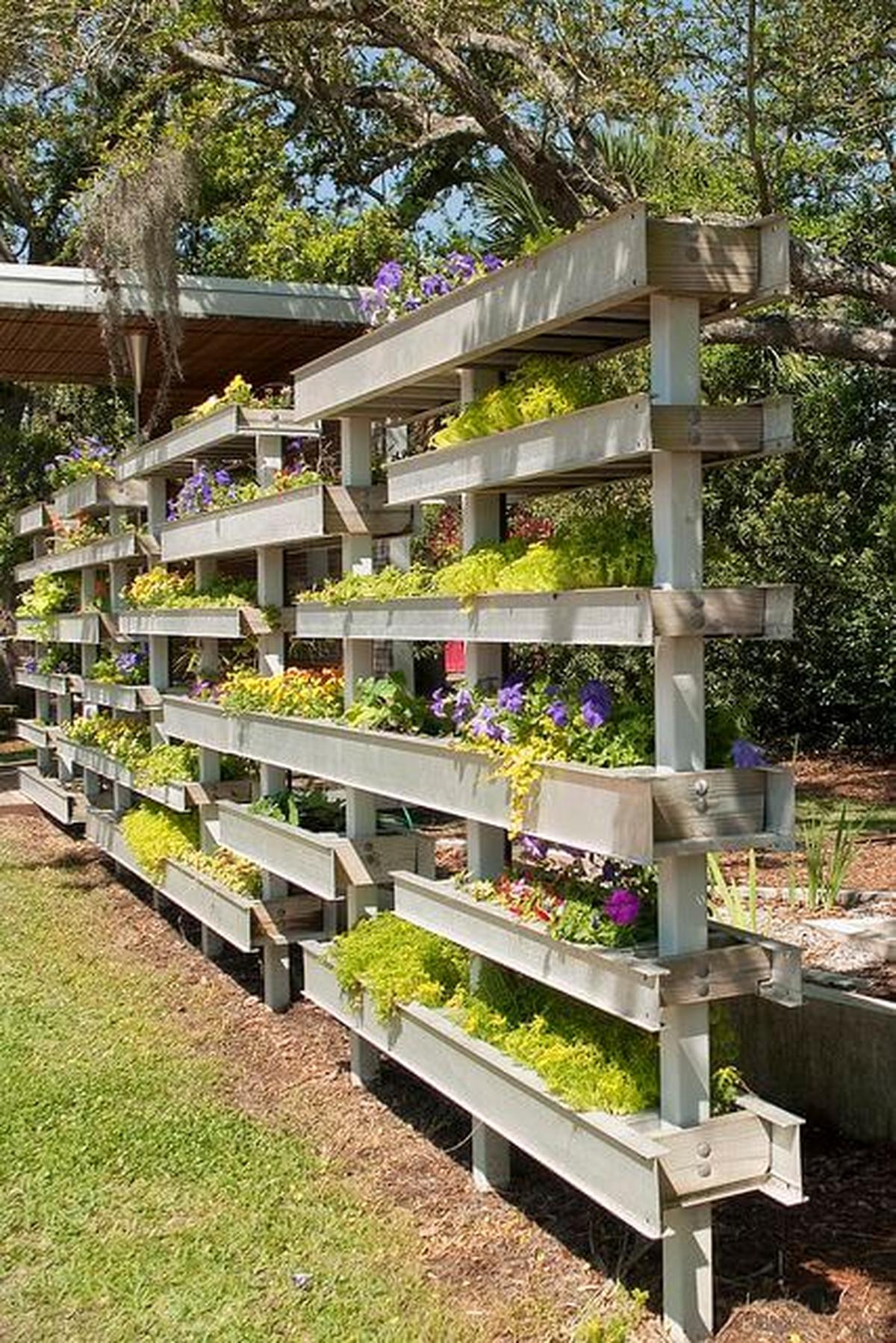 Staggered Wooden Blooms