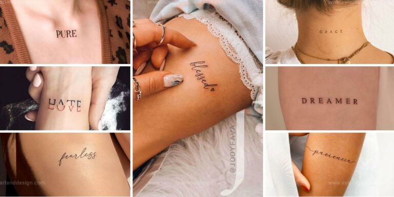 Top One-Word Feminine Tattoos