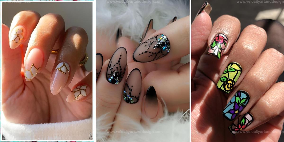Top Glass-Stained Nail Designs