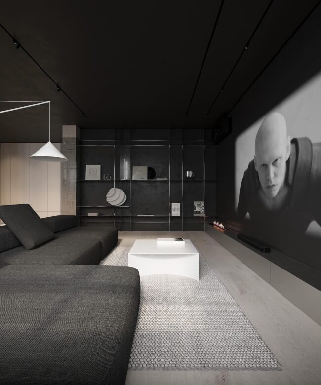 Cinematic Modern Living Space