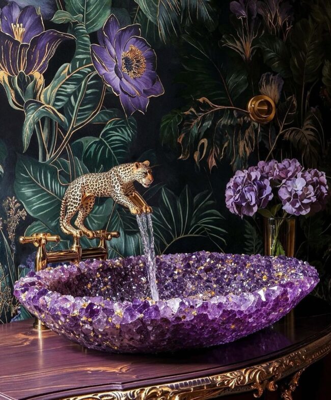 Nature-Inspired Amethyst Oasis