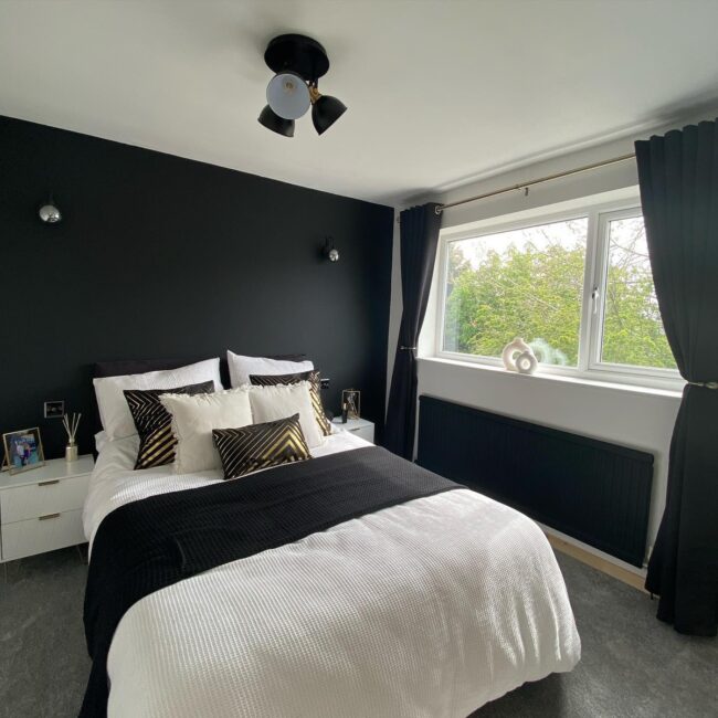 Bold Black and White Flair