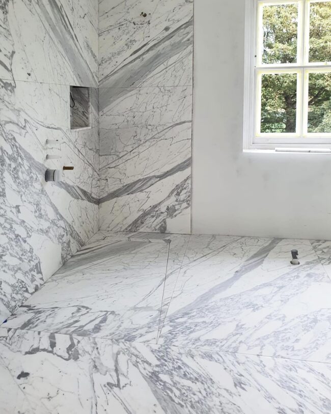 Pure Elegance in All-White Marble