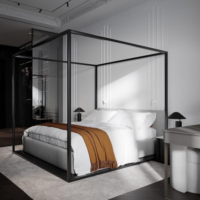 Sleek Glass Cube Wardrobe