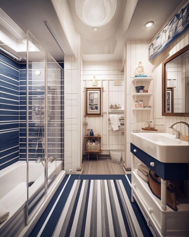 Striped Coastal Simplicity