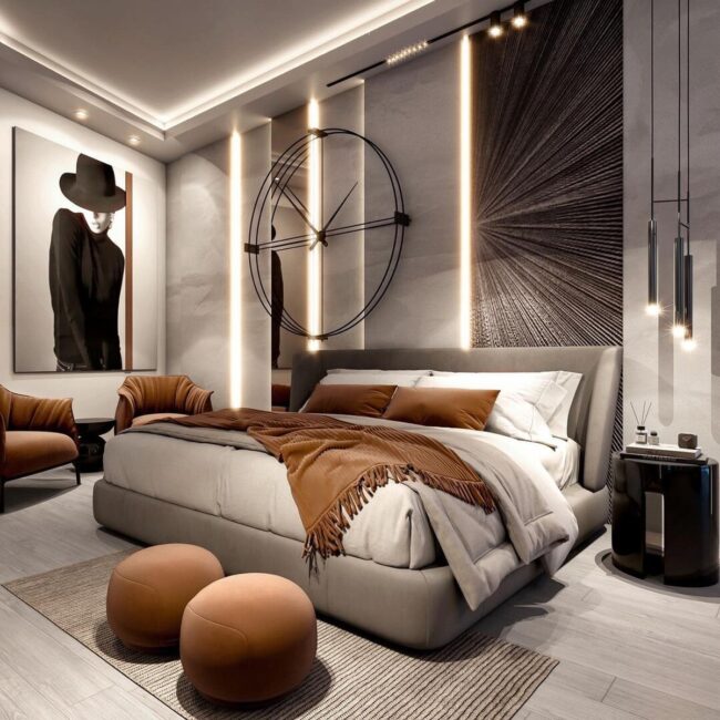 Chic Black and White Glow