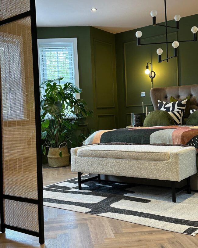 Striking Olive and Gray Design