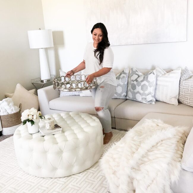Tufted Ottoman with Cozy Charm