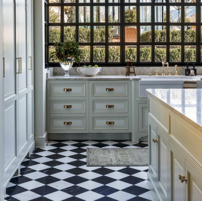 Classic Elegance with Checkered Flair