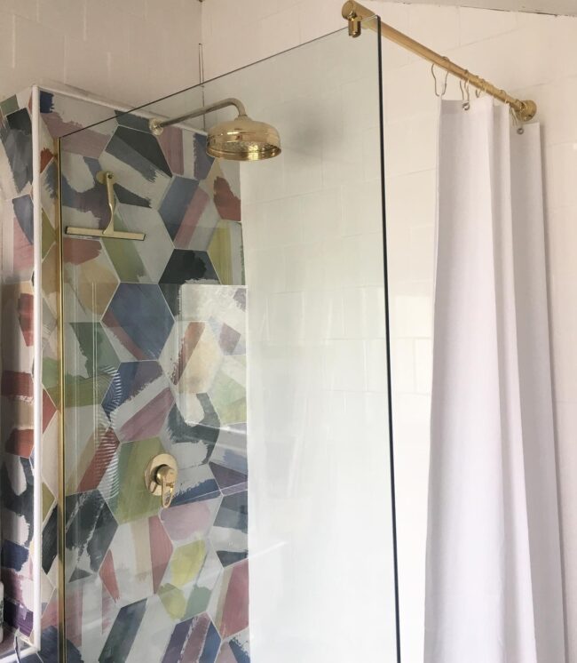 Abstract Artistic Flair in the Shower