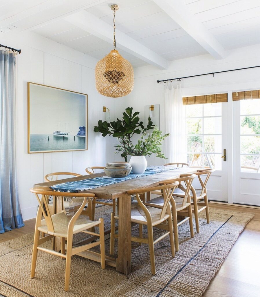 28 Stunning Coastal Dining Room Ideas for a Breezy Beach Vibe ...