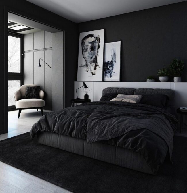 Colorful Touch in Black and White