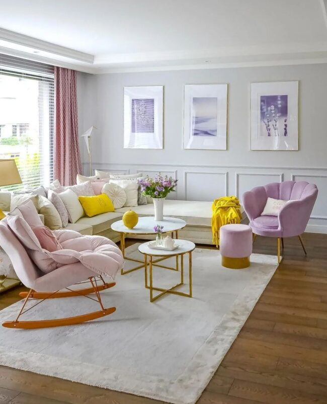 Gentle Hues with Bold Flair