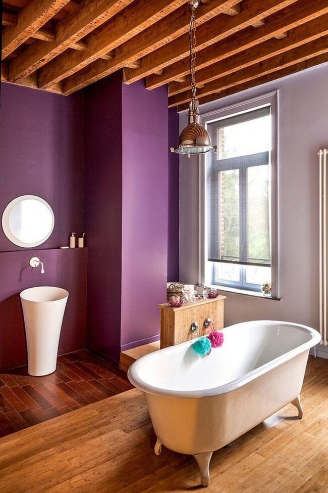 Rustic Purple in Cozy Spaces