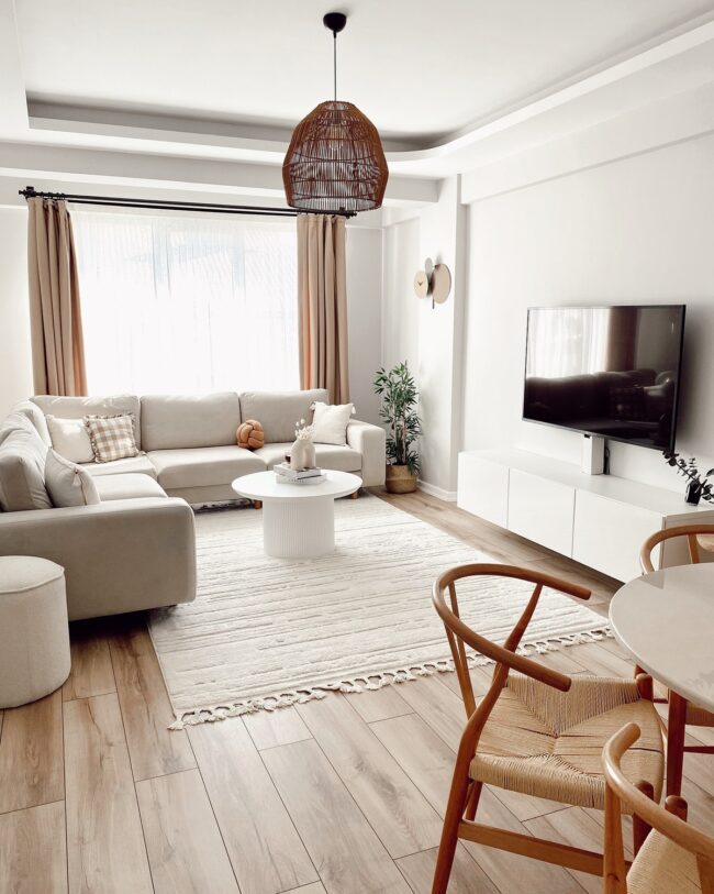 Airy Scandinavian Lounge Design