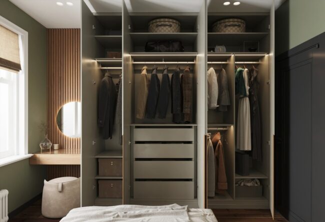 Chic Comfort: Closet Desk Combo