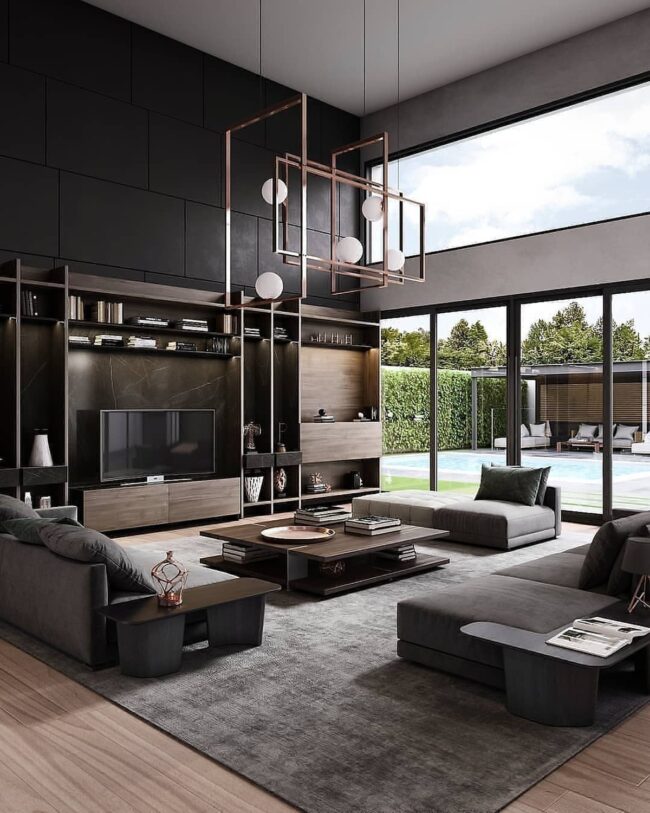 Grand and Open Living Spaces