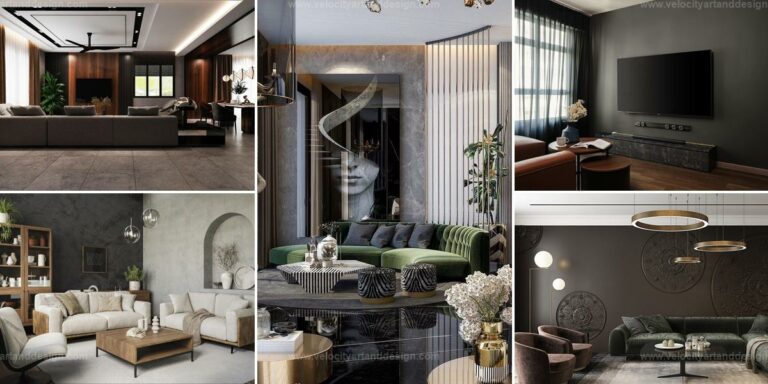 Best Modern Dark Living Room Ideas